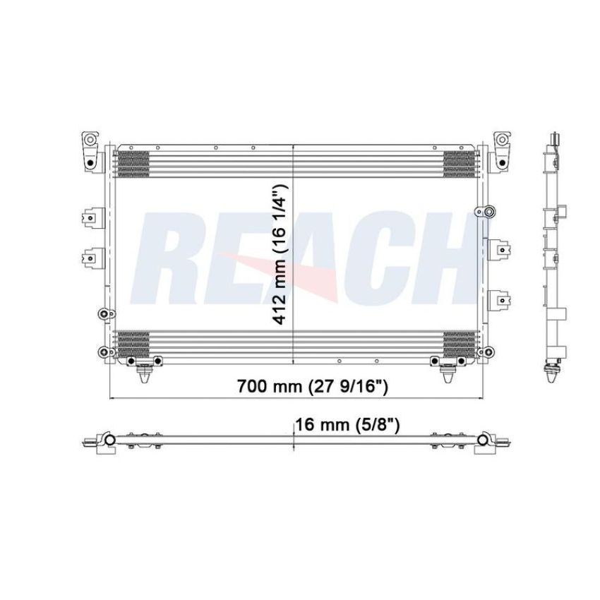 Reach International 31-3042 A/C Condenser