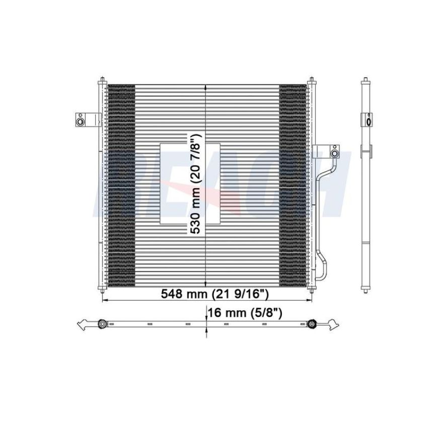 Reach International 31-3056 A/C Condenser