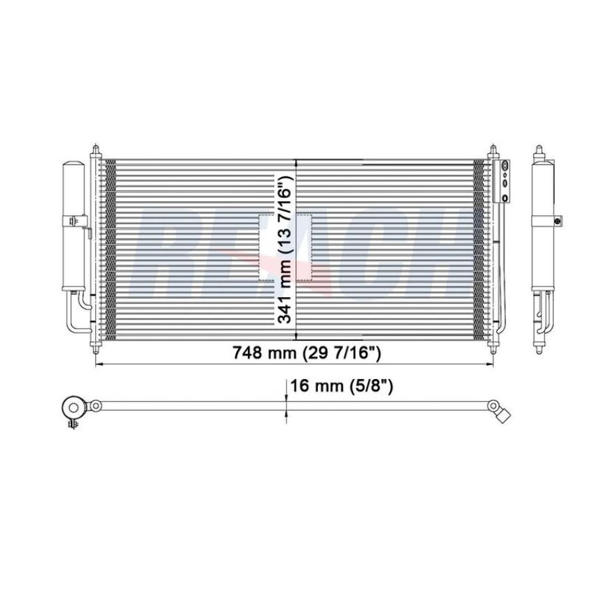 Reach International 31-3057 A/C Condenser