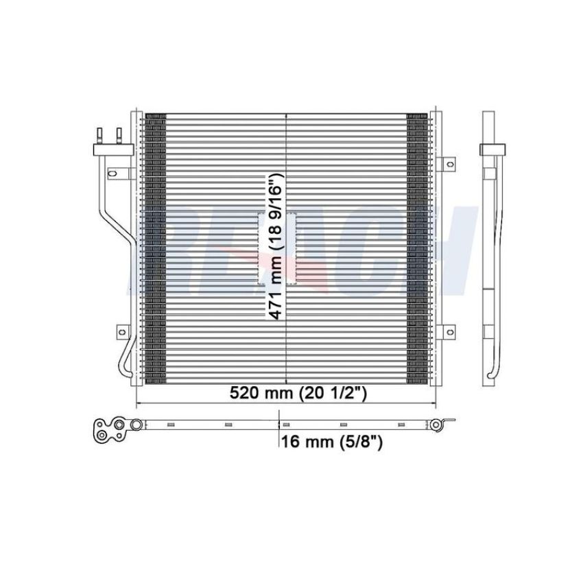 Reach International 31-3058 A/C Condenser