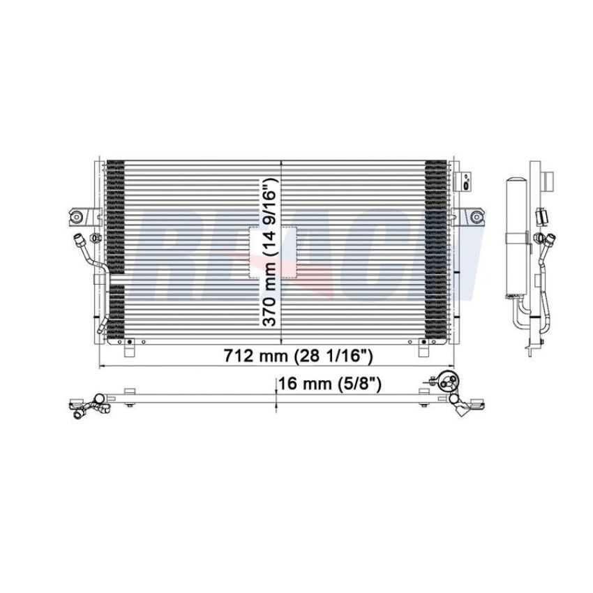 Reach International 31-3061 A/C Condenser