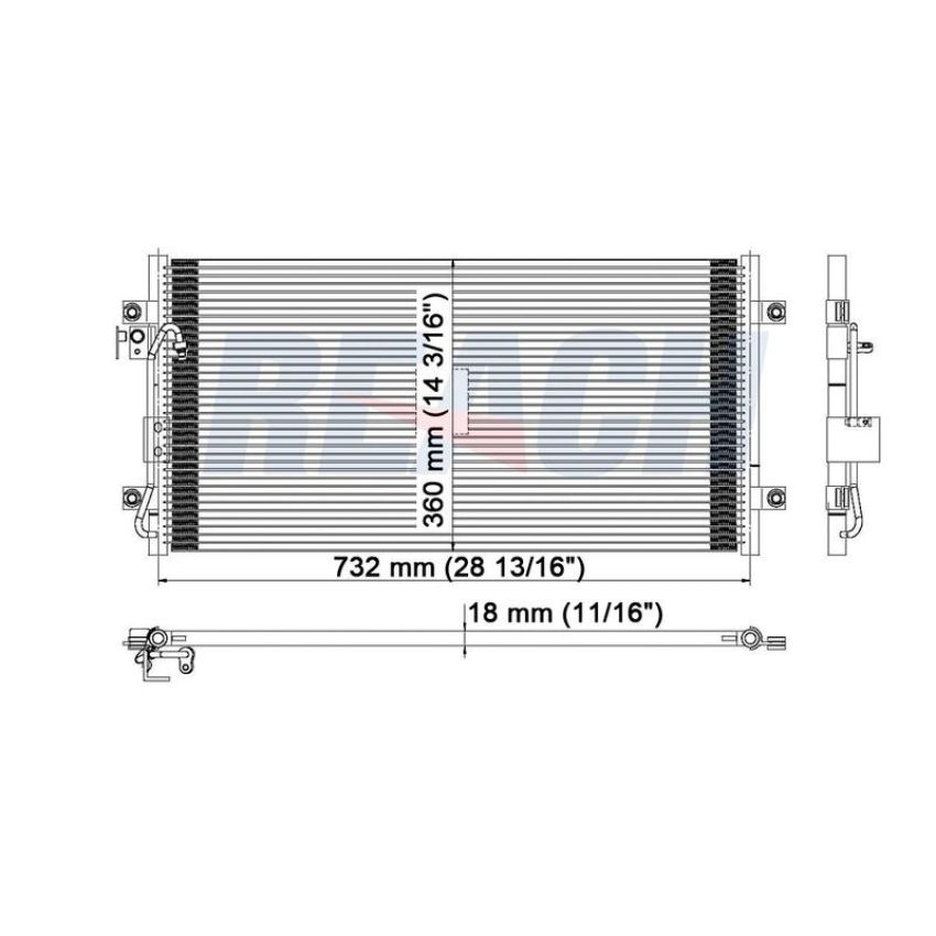Reach International 31-3063 A/C Condenser