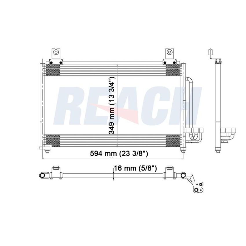 Reach International 31-3066 A/C Condenser