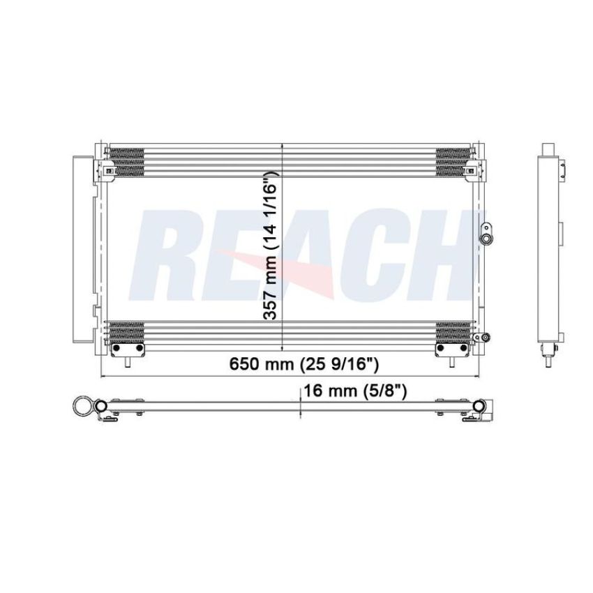 Reach International 31-3076 A/C Condenser