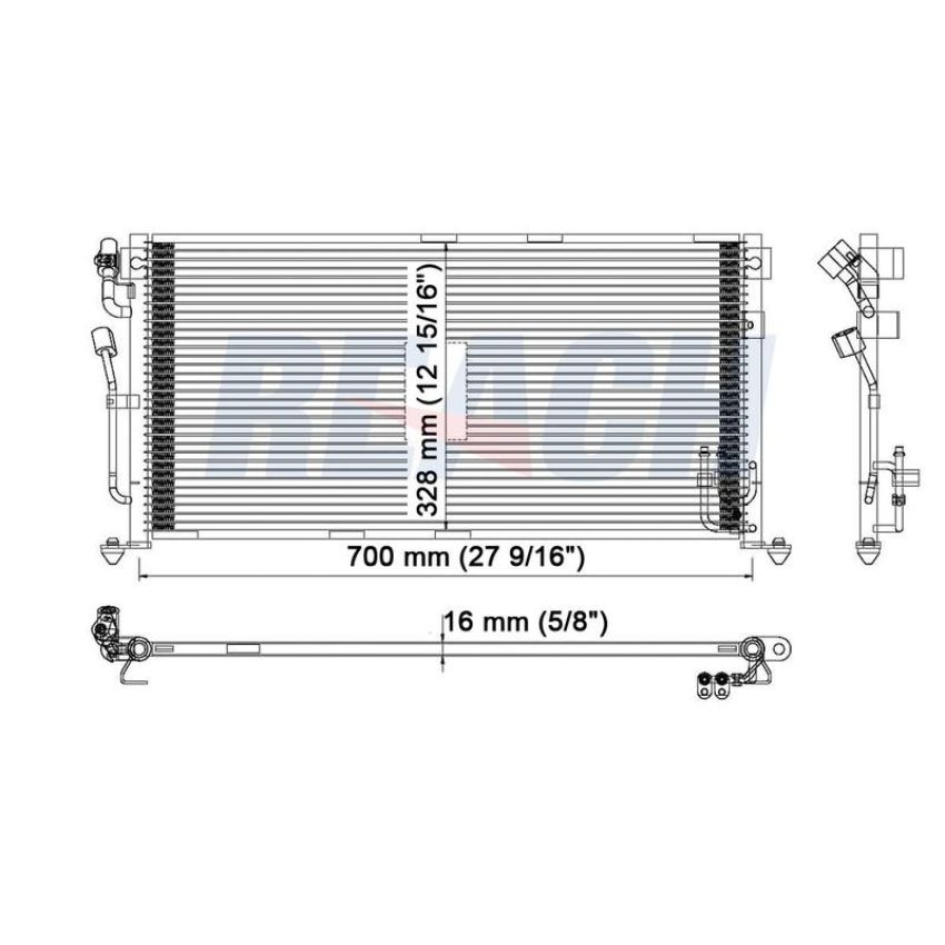 Reach International 31-3102 A/C Condenser