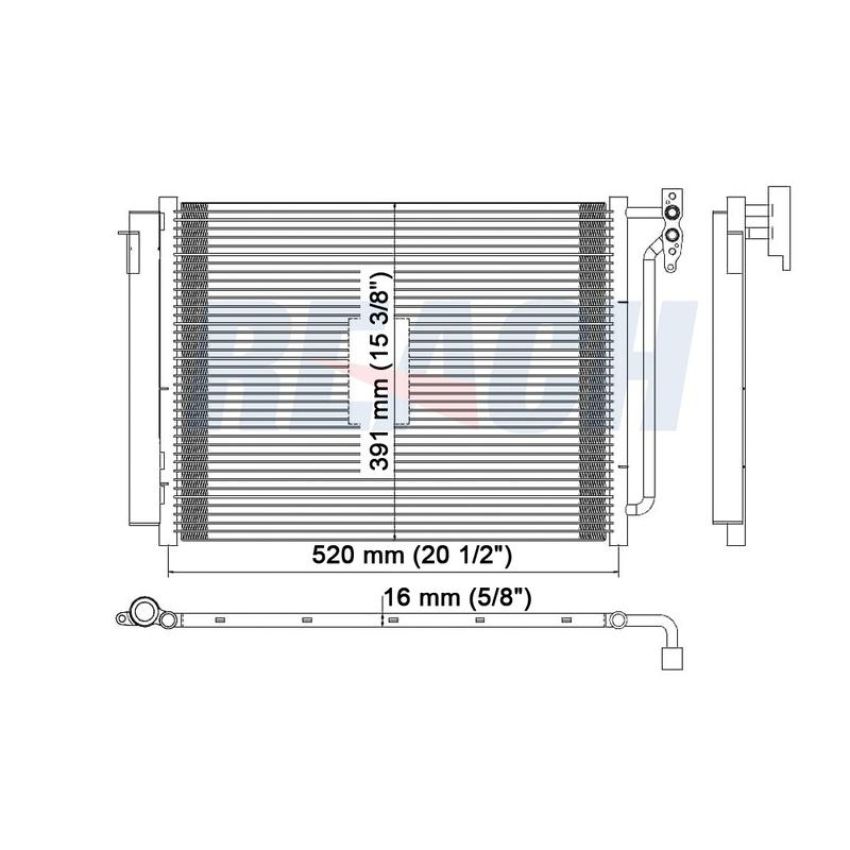 Reach International 31-3103 A/C Condenser