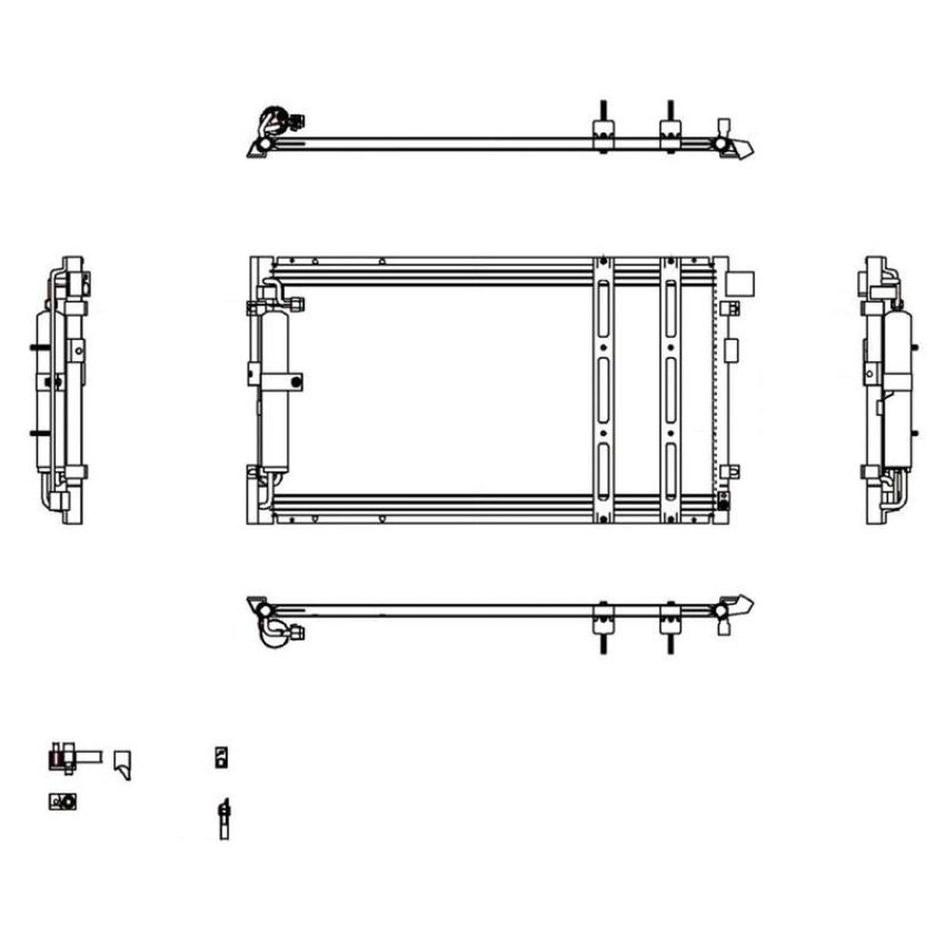 Reach International 31-3104 A/C Condenser
