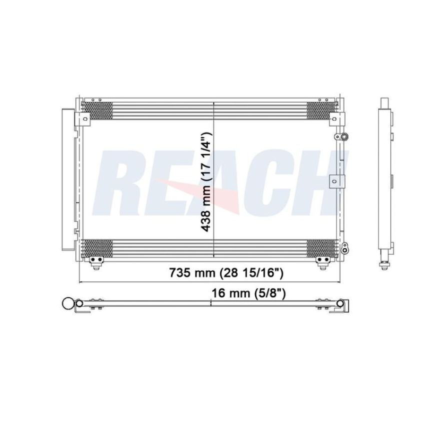 Reach International 31-3111 A/C Condenser
