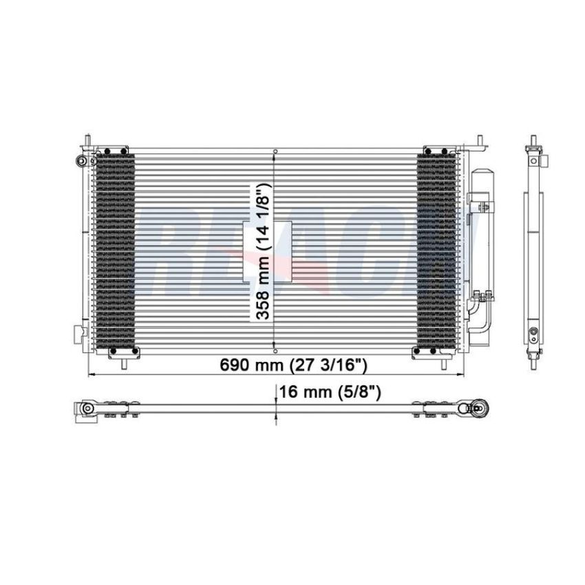 Reach International 31-3112 A/C Condenser