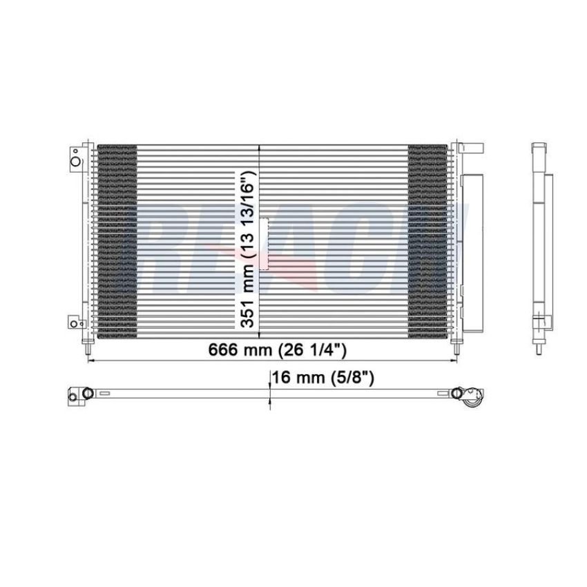 Reach International 31-3152 A/C Condenser