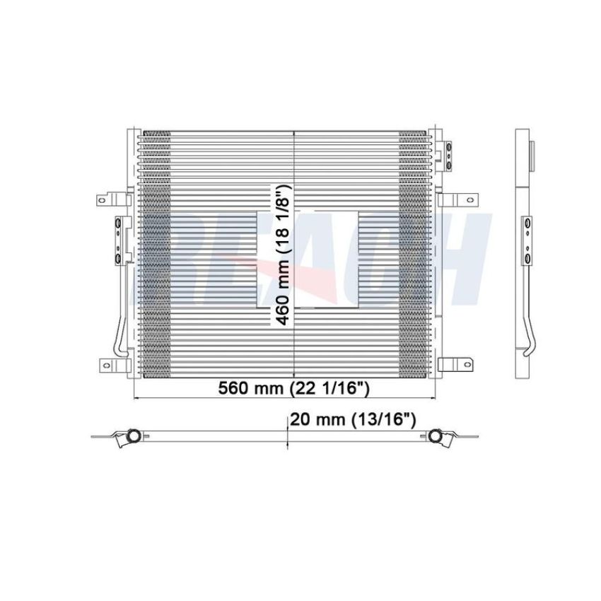 Reach International 31-3259 A/C Condenser