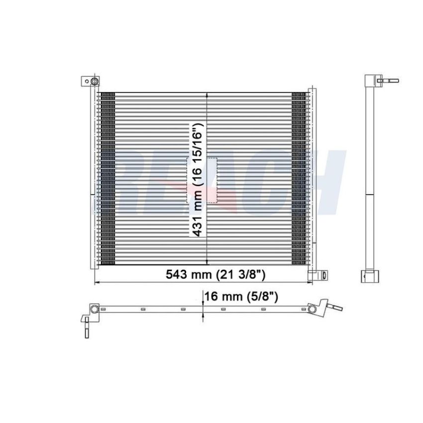 Reach International 31-3289 A/C Condenser