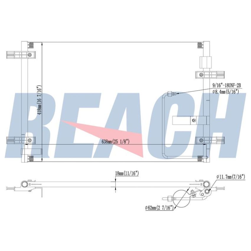 Reach International 31-3293 A/C Condenser