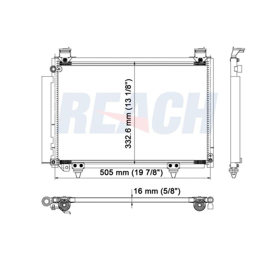 Reach International 31-3300 A/C Condenser
