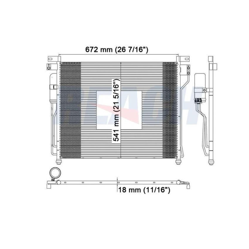 Reach International 31-3331 A/C Condenser