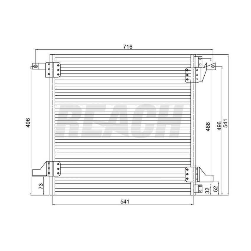 Reach International 31-3360 A/C Condenser