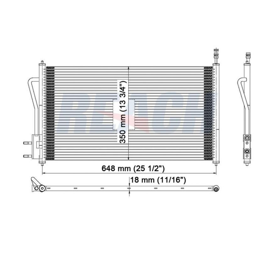 Reach International 31-3391 A/C Condenser