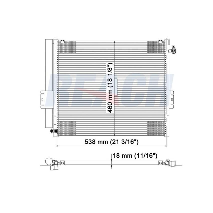 Reach International 31-3393 A/C Condenser