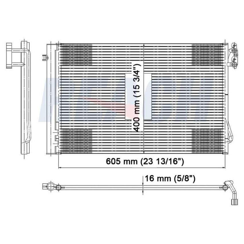 Reach International 31-3443 A/C Condenser