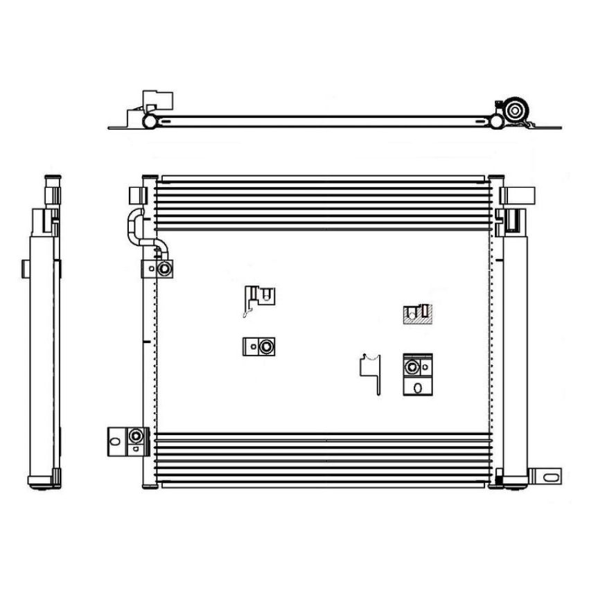 Reach International 31-3445 A/C Condenser