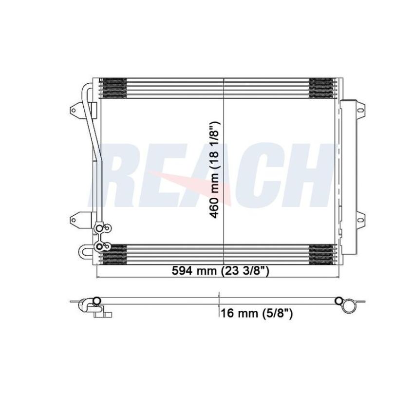 Reach International 31-3493 A/C Condenser