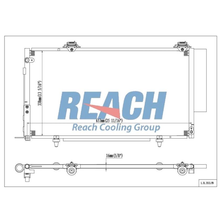 Reach International 31-3513 A/C Condenser