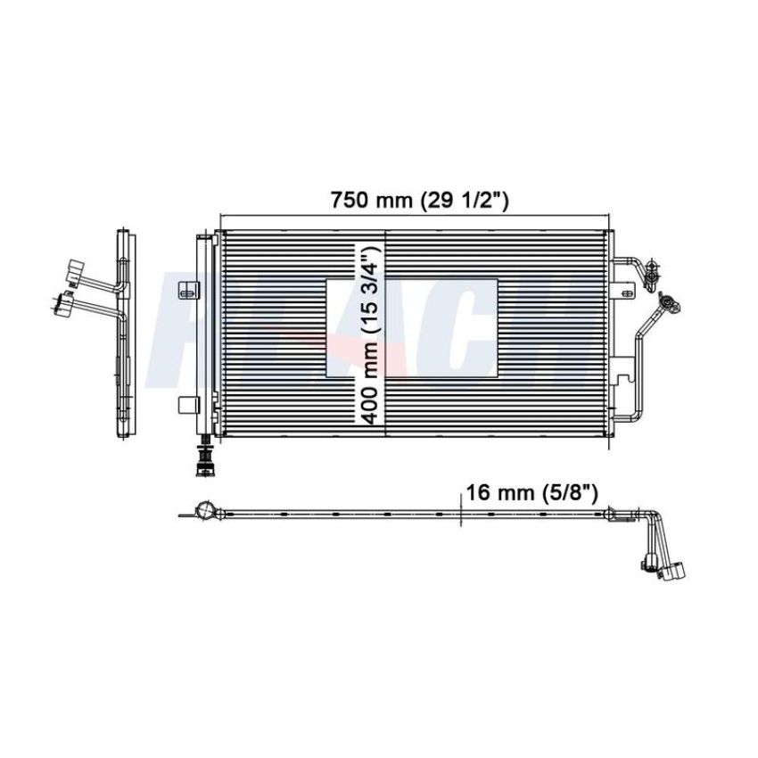 Reach International 31-3519 A/C Condenser