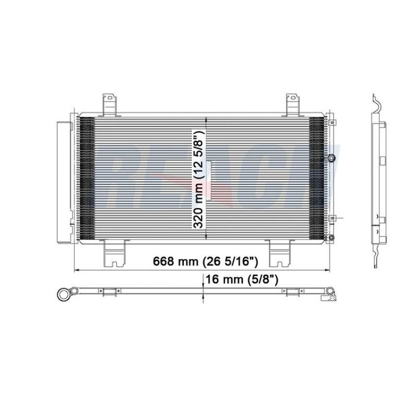 Reach International 31-3523 A/C Condenser