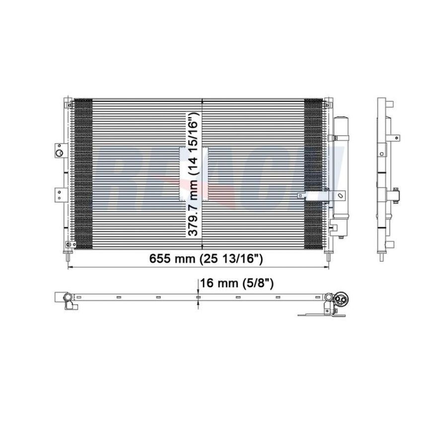 Reach International 31-3525 A/C Condenser