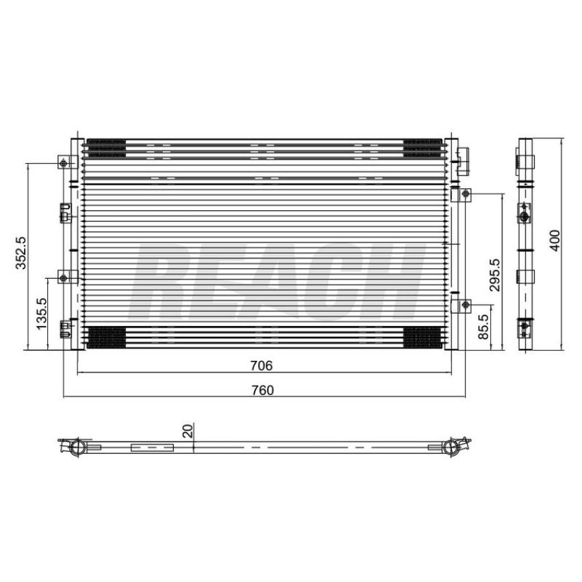 Reach International 31-3570 A/C Condenser