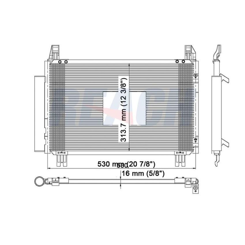 Reach International 31-3580 A/C Condenser