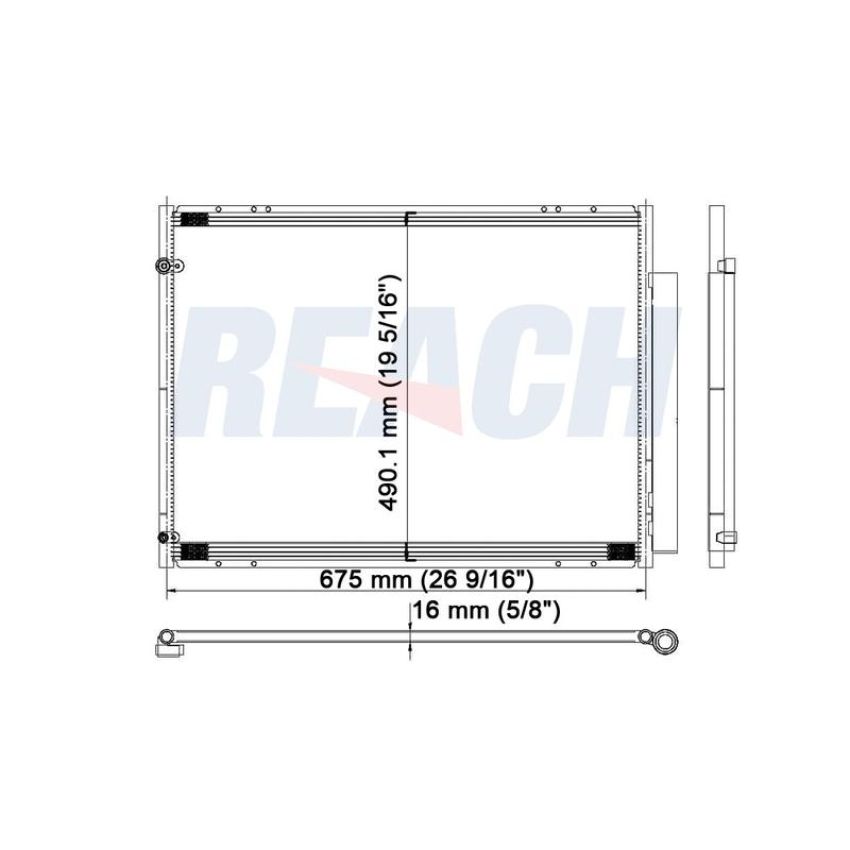 Reach International 31-3585 A/C Condenser