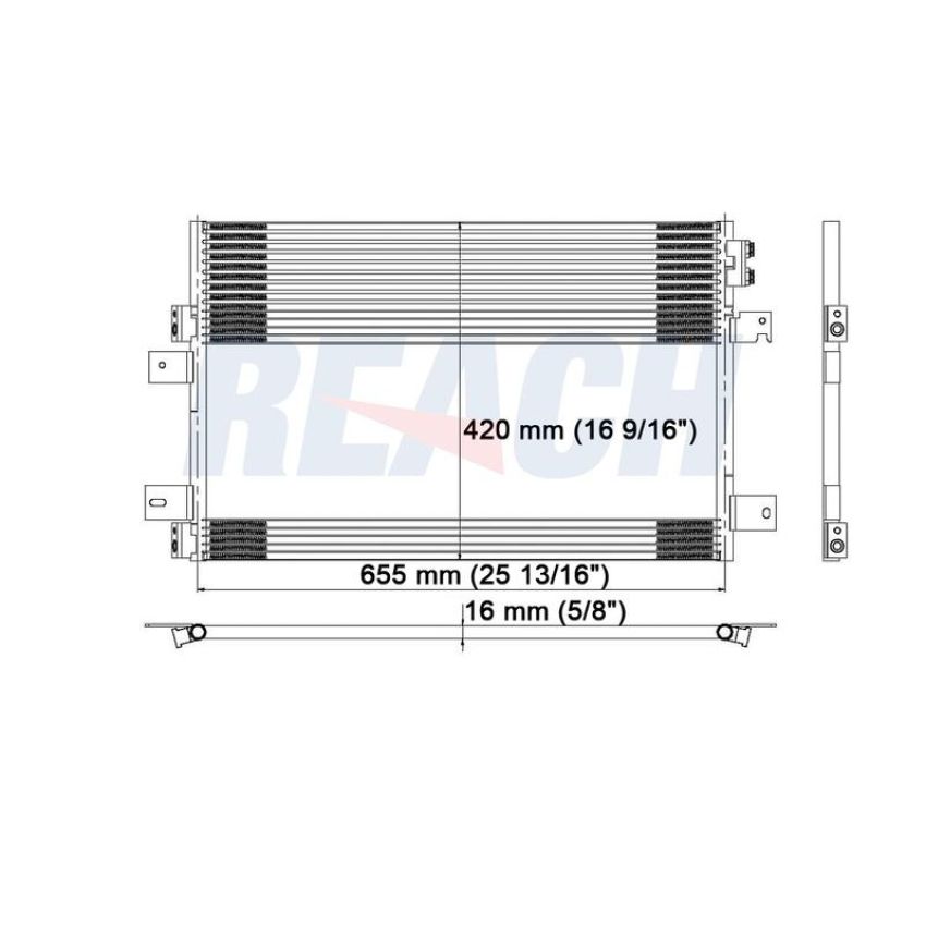 Reach International 31-3586 A/C Condenser
