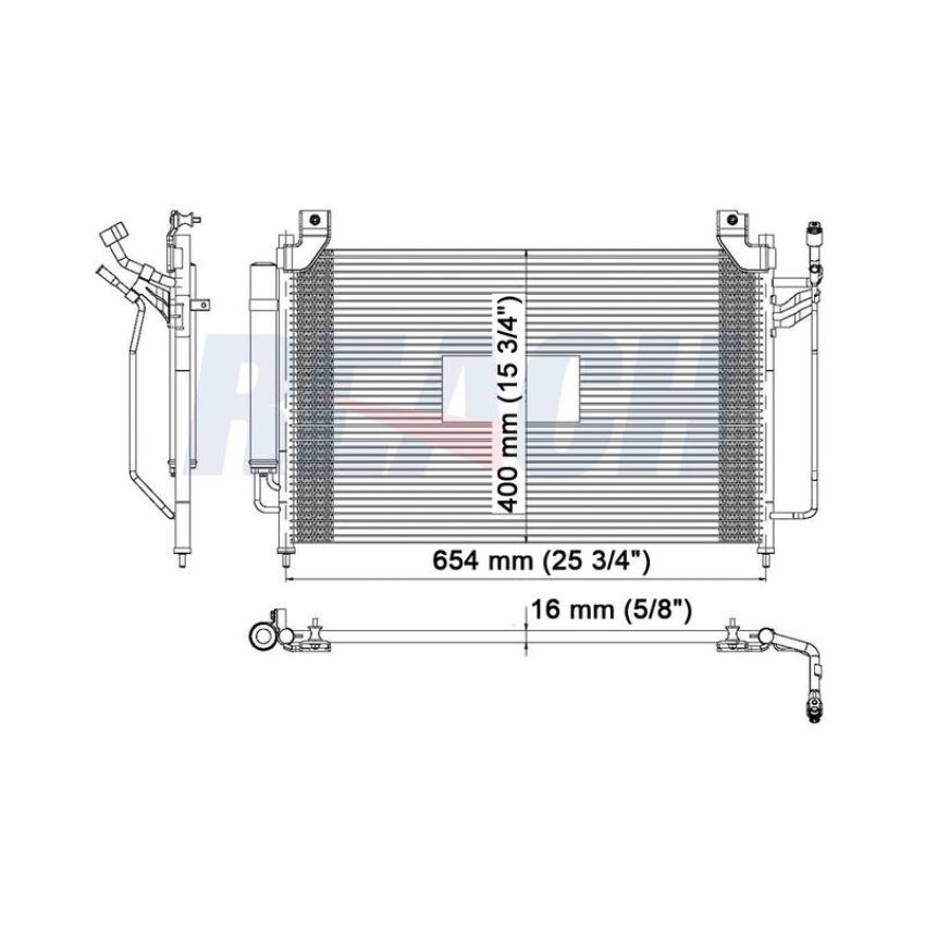 Reach International 31-3589 A/C Condenser