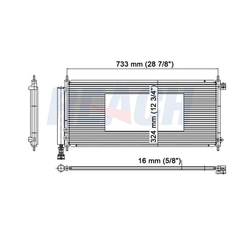 Reach International 31-3593 A/C Condenser