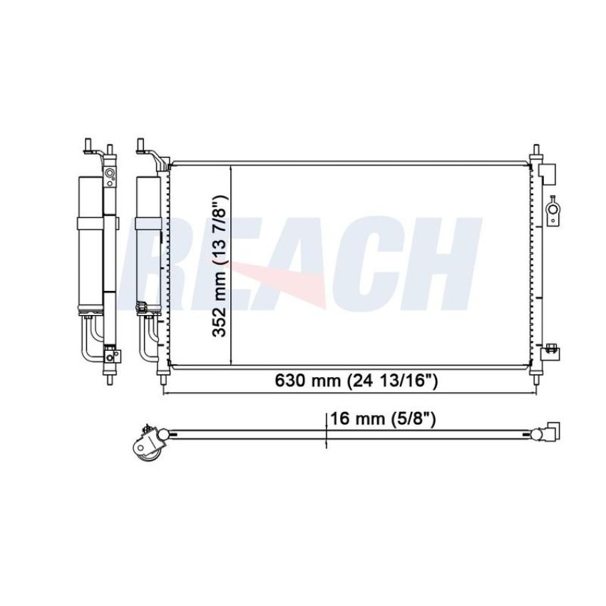 Reach International 31-3594 A/C Condenser