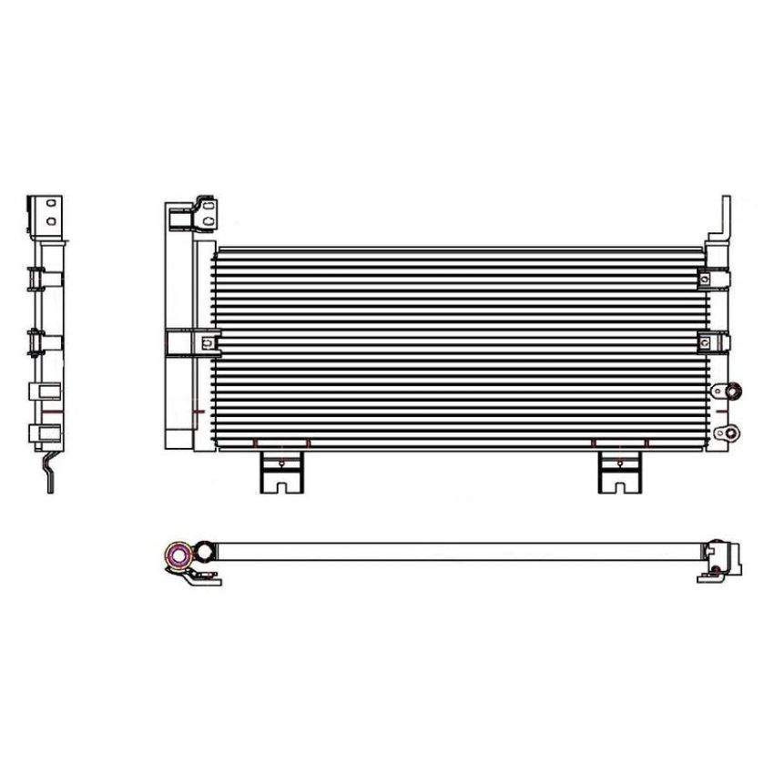 Reach International 31-3595 A/C Condenser