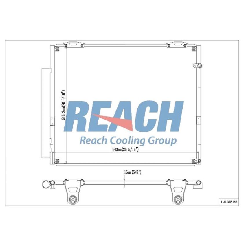 Reach International 31-3598 A/C Condenser