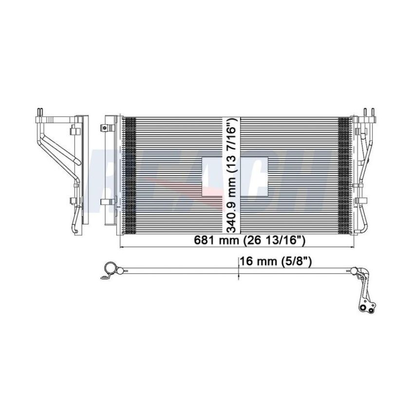 Reach International 31-3658 A/C Condenser