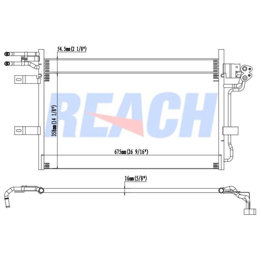 Reach International 31-3678 A/C Condenser