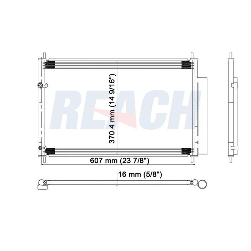 Reach International 31-3686 A/C Condenser
