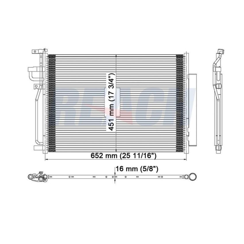 Reach International 31-3687 A/C Condenser