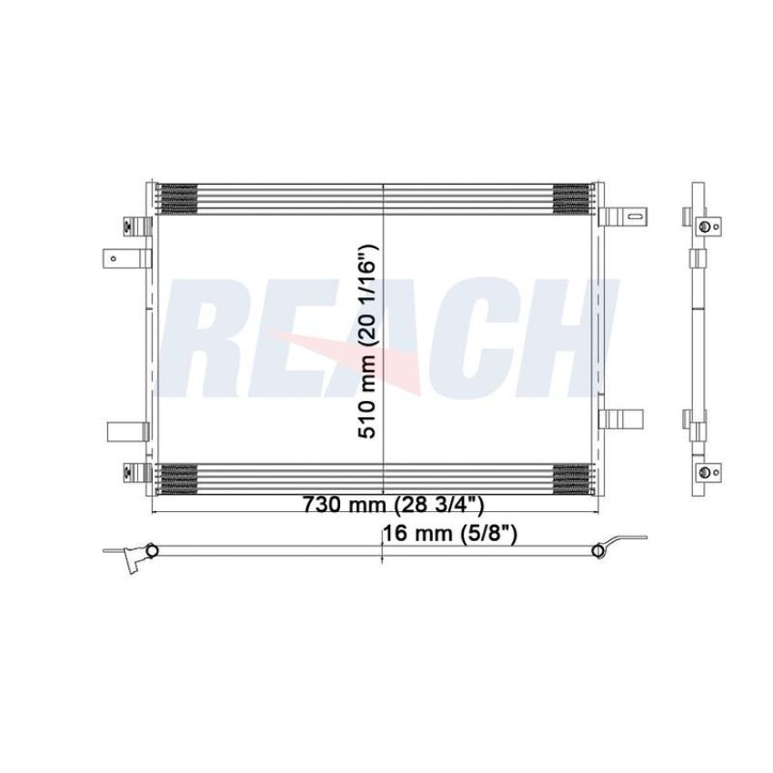 Reach International 31-3691 A/C Condenser