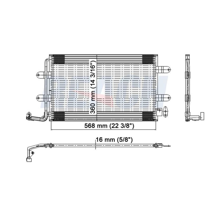 Reach International 31-3692 A/C Condenser