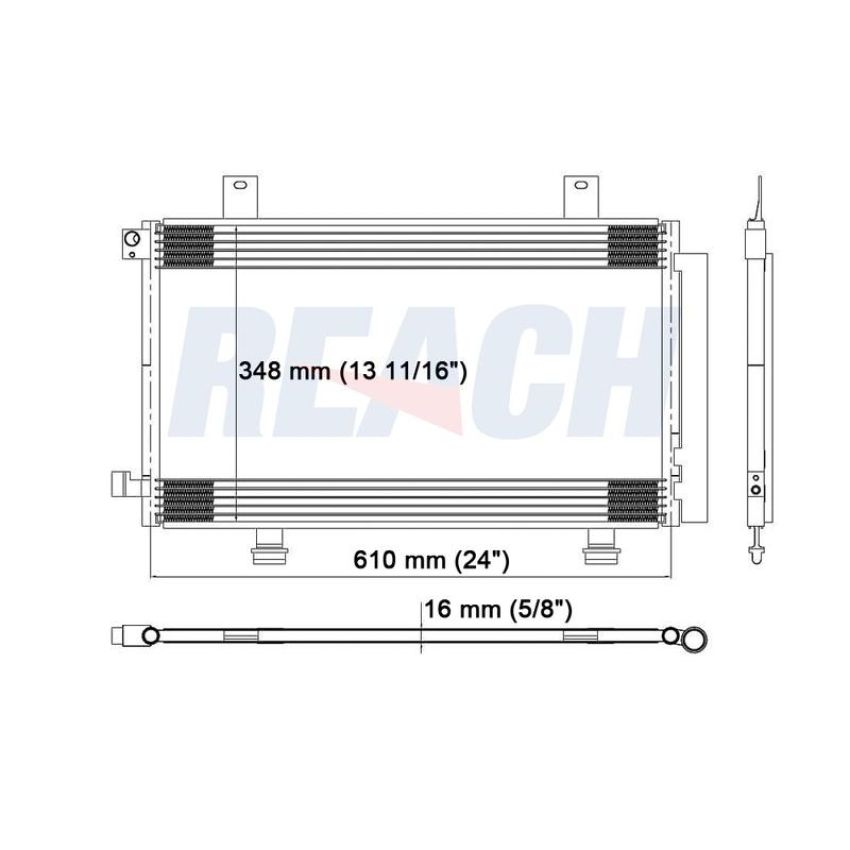 Reach International 31-3693 A/C Condenser