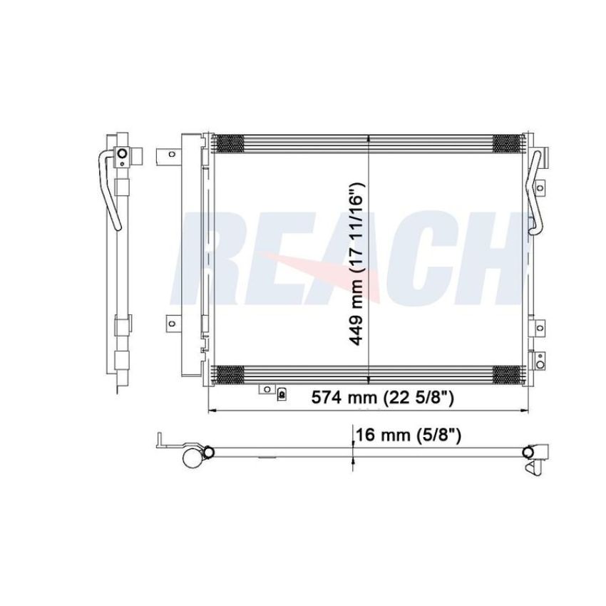 Reach International 31-3695 A/C Condenser