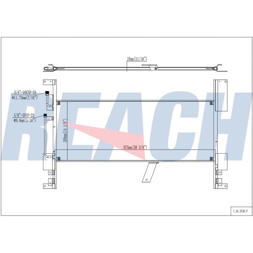 Reach International 31-3742 A/C Condenser