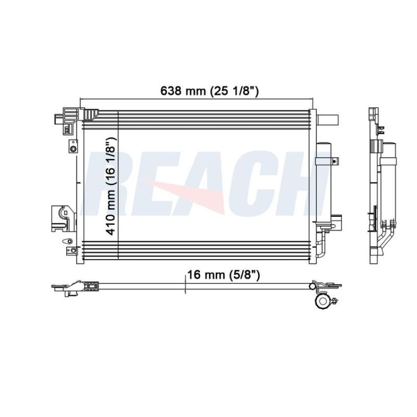 Reach International 31-3747 A/C Condenser