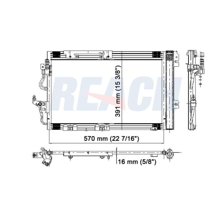 Reach International 31-3749 A/C Condenser