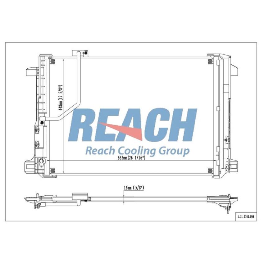 Reach International 31-3760 A/C Condenser
